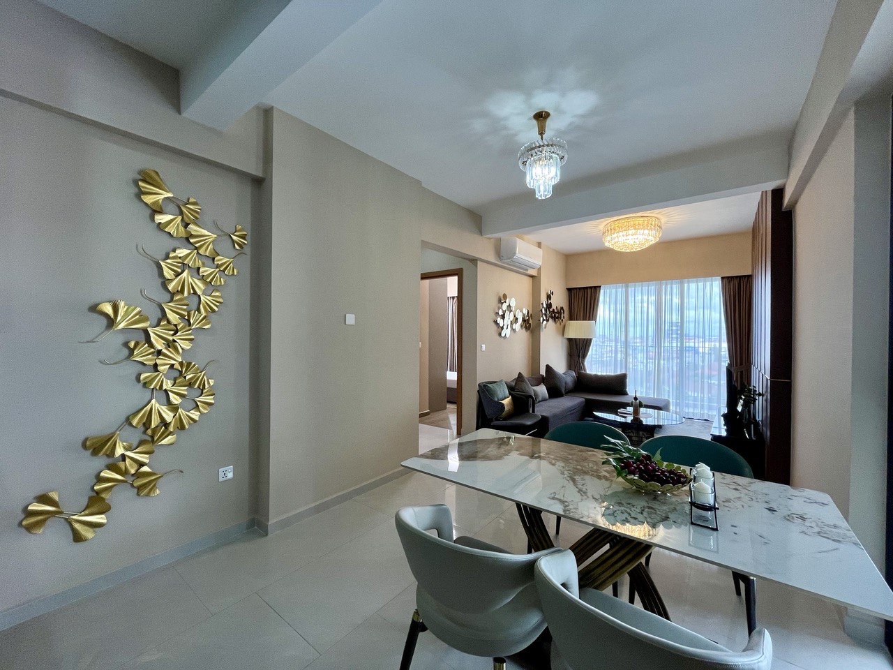 2ベッドルームリビング